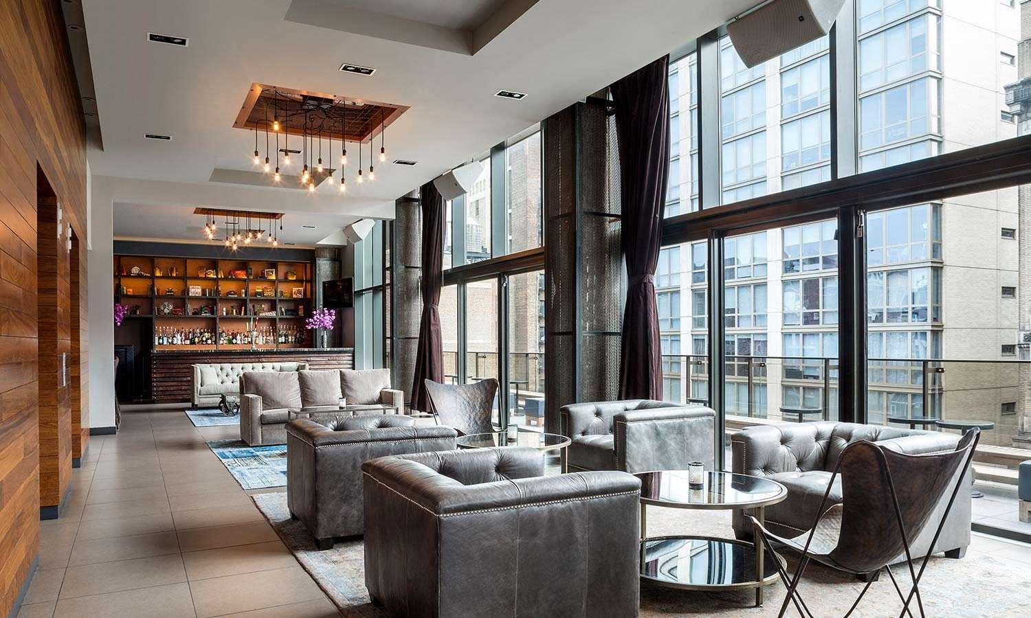 Royalton Park Avenue Hotel New York City Exterior photo The 12th floor lounge at the InterContinental